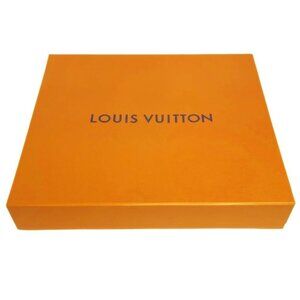 AUTHENTIC LOUIS VUITTON Gift box Magnetic Luxury Presentation Orange Blue